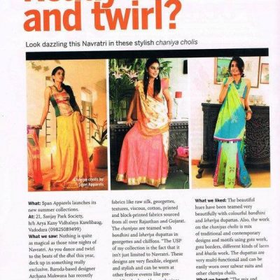 1st nov 2010 Femina Magazine, Gujarat's edition