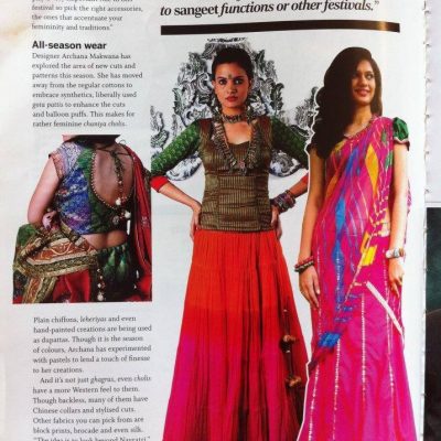 2nd Nov 2011 Femina Magazine , Gujarat edition
