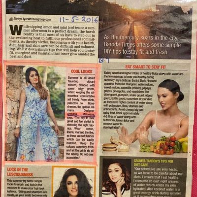Article on Summer Trends 11th May 2016